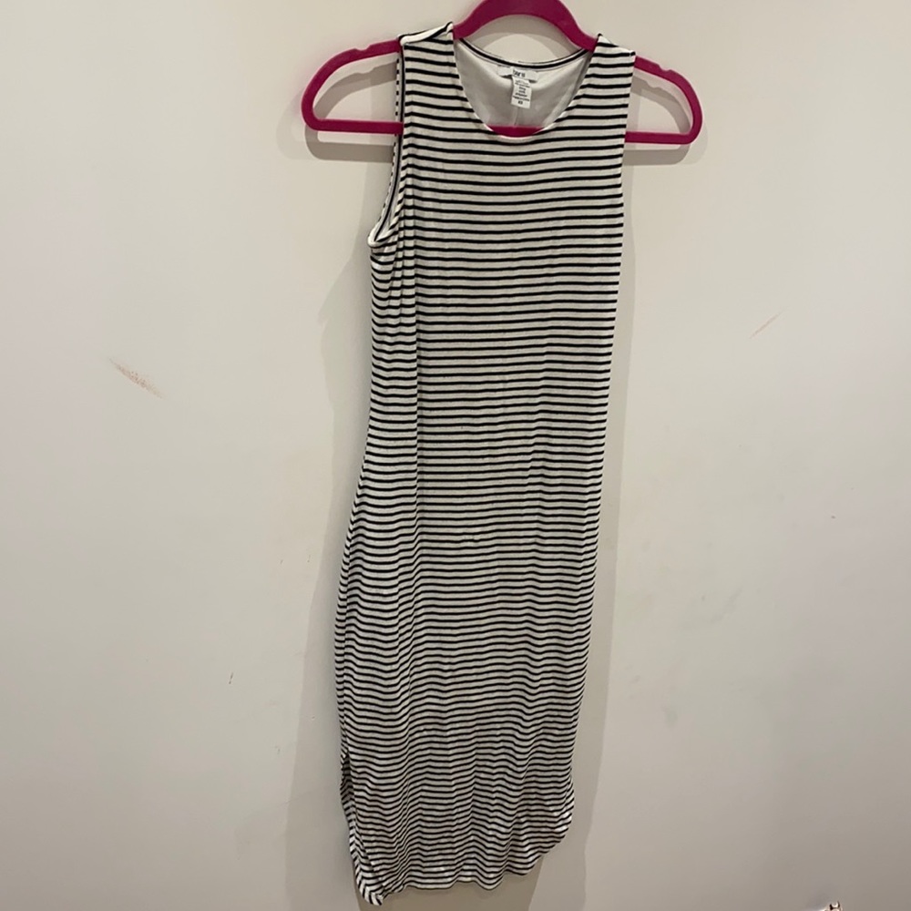 bar lll stripped maxi dress